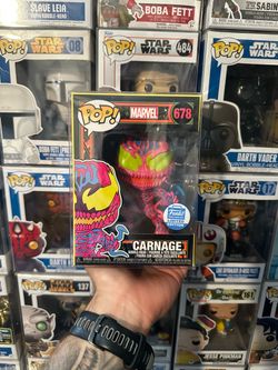 Funko Pop Marvel Carnage #678 Black Light Limited Edition