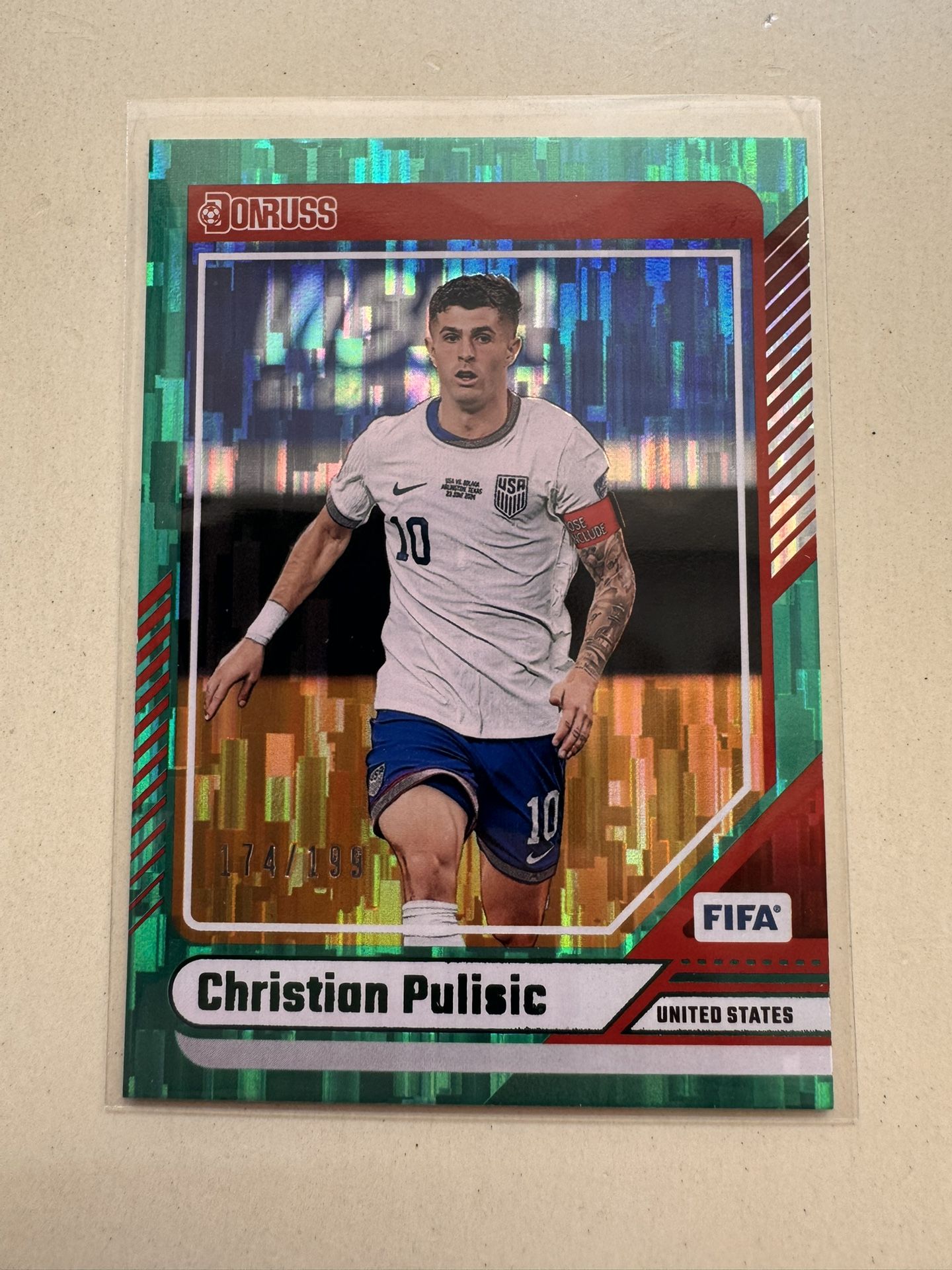 2024 Donruss Christian Pulisic Teal #10 /199 USA AC Milan