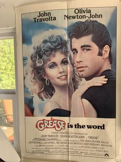 Original Grease 1978 Movie Poster One Sheet 27x41 Olivia Newton John John Travolta
