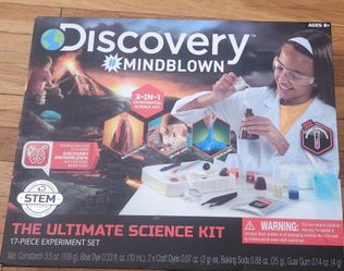 DISCOVERY KIDS MINDBLOWN ULTIMATE SCIENCE KIT 17 PIECE EXPERIMENT SET NEW