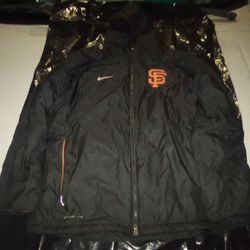 Nike Giants Storm Fit Long Jacket/Coat Black Size Men's XL 