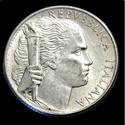 1949 R ITALY 5 LIRE COIN