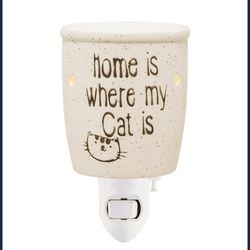Home Is Where My Cat Is Mini Scentsy Wax Warmer 