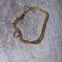 14kt rope chain 24in gold plated