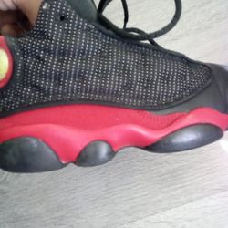 Jordans 🔥🔥 Size 1y #13 Red & Black $$