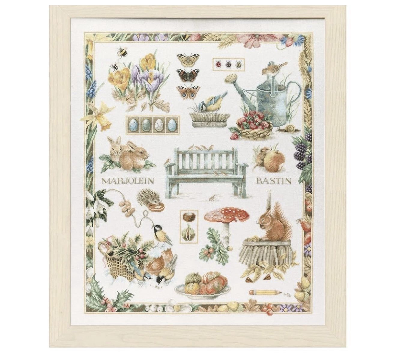 Lanarte “4 Seasons” DIY Cross Stitch Kit Unprinted Сanvas