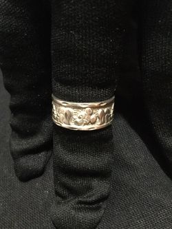 Size 6 Sterling silver Limited edition Mickey Mouse Ring