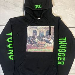 Young Thug Thugger Slime Language 2 Pullover Hoodie Size Large YSL