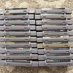 Super Nintendo Games 5 Each