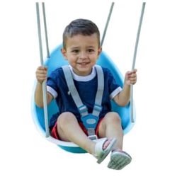 Swurfer Coconut Toddler Swing – Comfy Baby Swing Outdoor, 3- Point Adjustable Safety Harness, Secure, Safe Quick Click Locking System, Blister-Free Ro