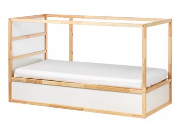 Twin ikea kura reversible bed with mattress