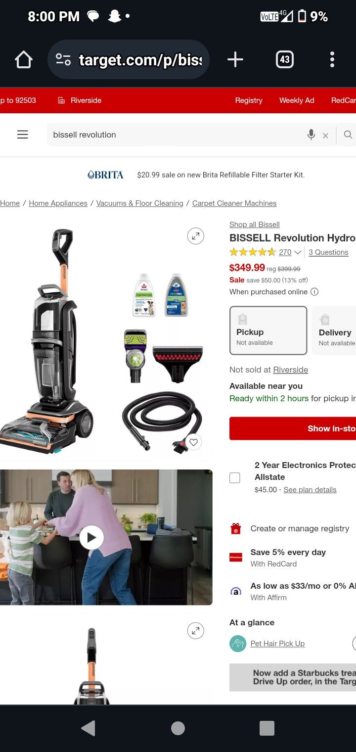 Bissell Revolution Pet Carpet Cleaner 