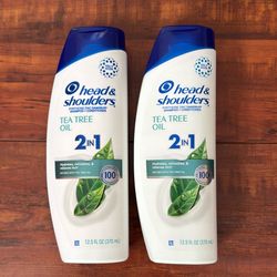 Head And Shoulders Pyrithione Zinc 2 In 1 Dandruff Shampoo And Conditioner: TEA TREE OIL; 12.5 oz Each (2 For $10)