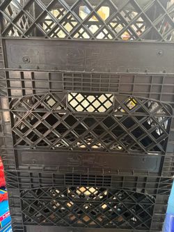 Black crates