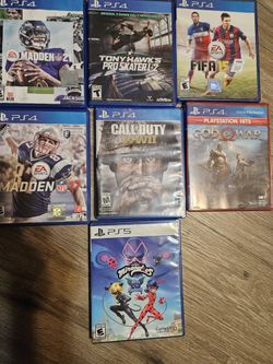 1 PS5 GAME 6 PS4 GAMES LOT!!!