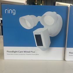 Ring Floodlight Security Camera Wired Plus