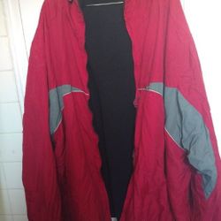 Atlethic Work Red And Gray Jacket XL For Men Rain And Cold Jacket