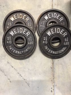4-5.5lbs Olympic style weights