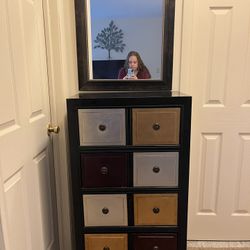 Tall Dresser And Mirror 