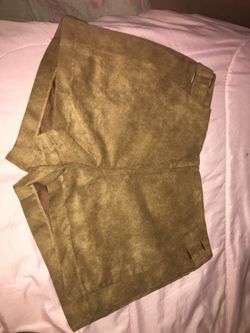 Brown high waisted shorts