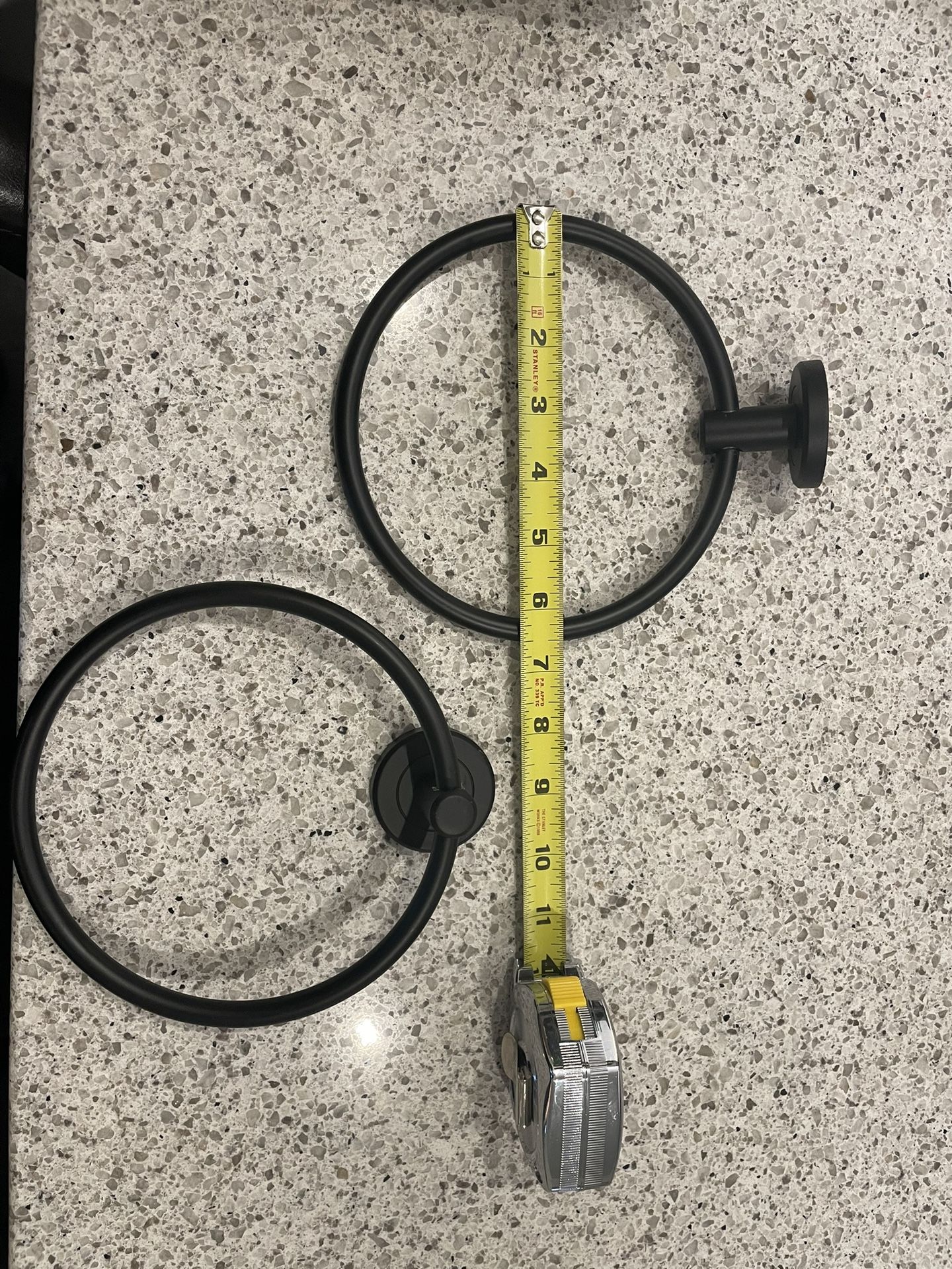 Matte Black Towel Rings, Towel Bars, Toilet Paper Holder