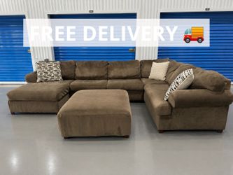 Large Ashley sectional couch, free delivery