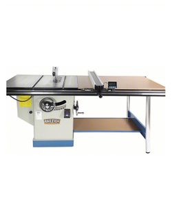 BAILEIGH INDUSTRIAL Table Saw: 220V AC, 28A, 12 in Blade Dia., 52 in Max. Cut Wd Right of Blade