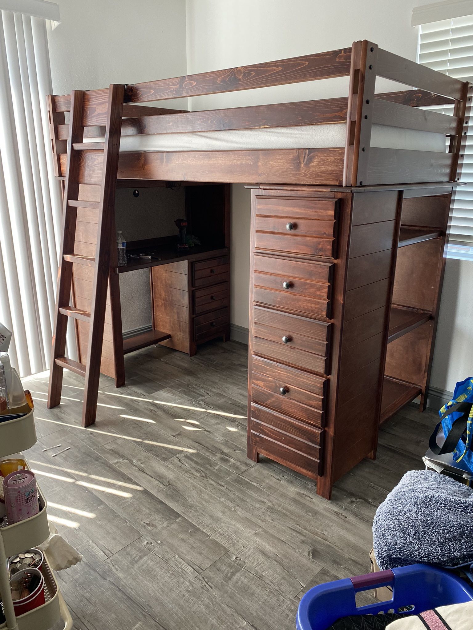 Twin Loft Bed With Stairs