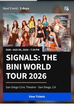 Bini Concert Tickets