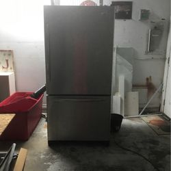 Stainless Steel Refrigerator  Beautiful Fridge. 