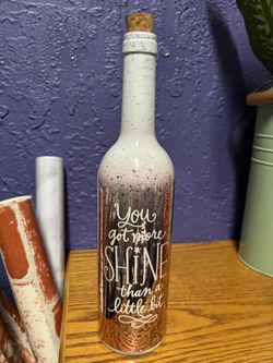 Decorative Bottle With Light