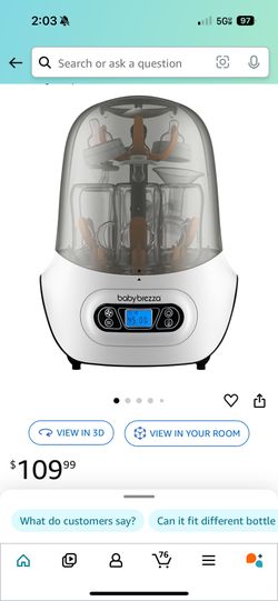 Baby Brezza Baby Bottle Sterilizer 