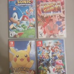 4 Nintendo switch games LOT