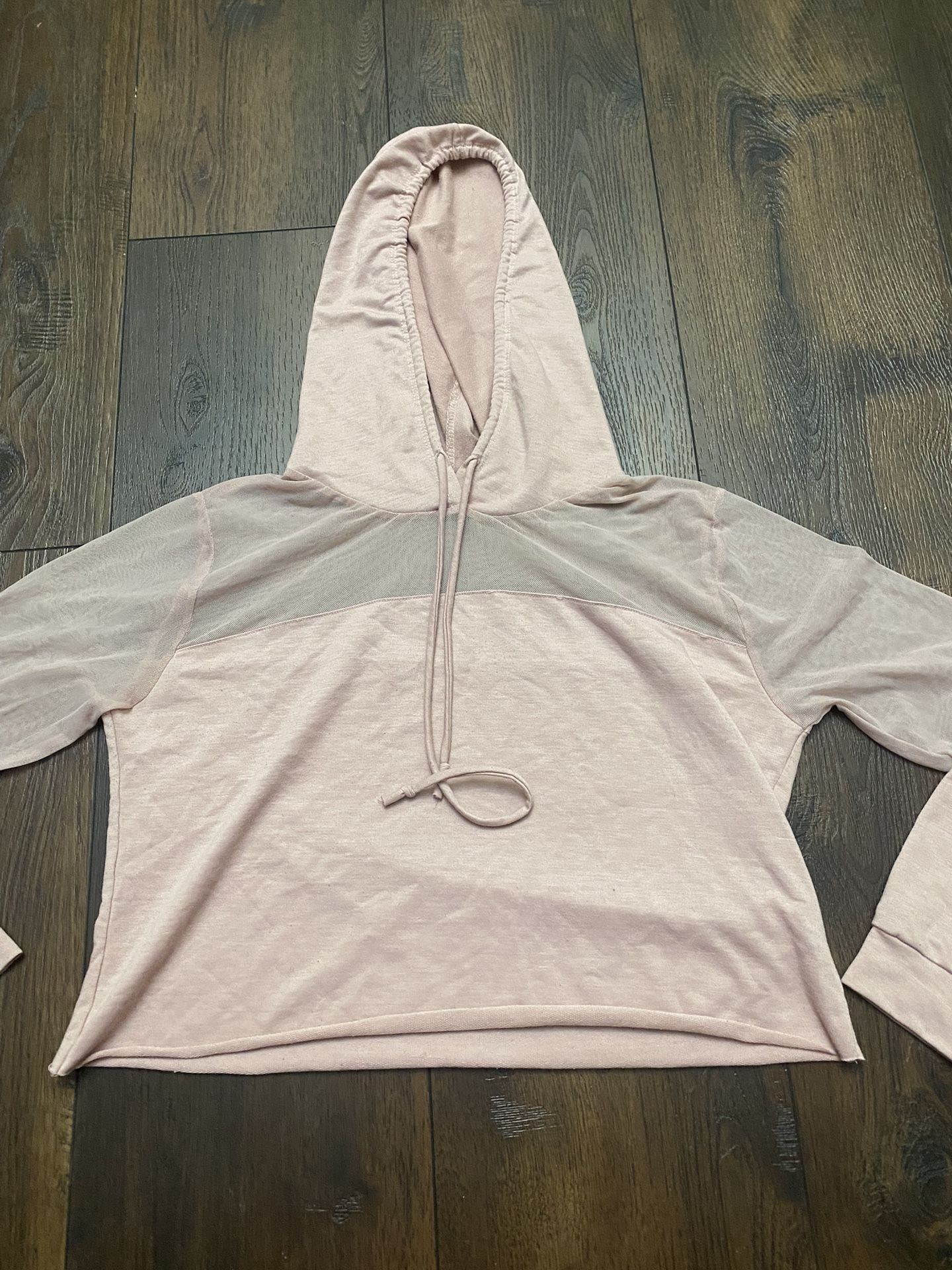 Womans Light Pink Hoodie Sweater Size Large By Heart Hips #15