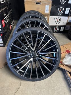 20" staggered rims tires for mercedes we finance 