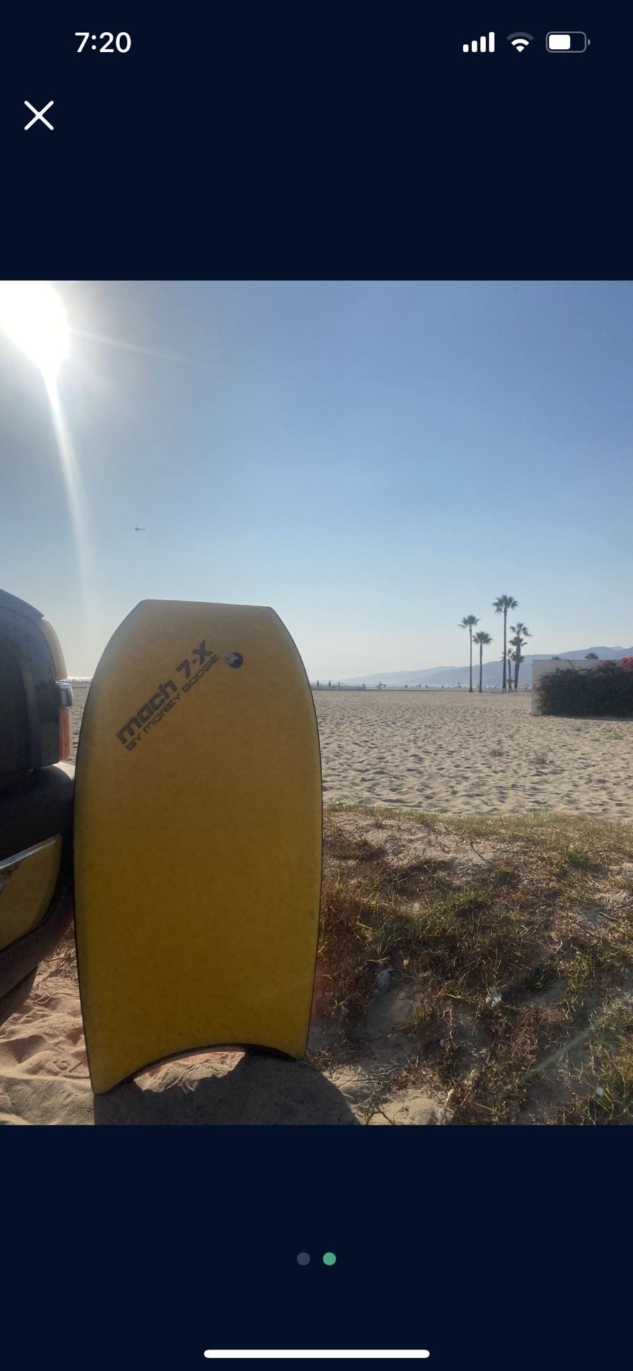 Vintage Mach 7X Morey Boogie Body Board