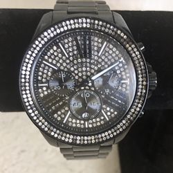 Men’s Michael Kors Black Stainless Steel Watch #6419 