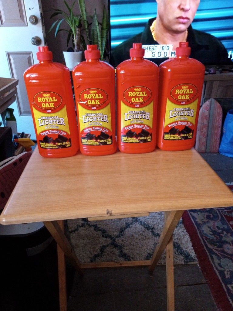 Charcoal Lighter Fluid. 64 Oz Bottles. New