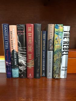 Lot of 9 Hardcover Fiction Books