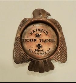 Maisel's Indian Trading Post Abq NM Copper Thunderbird Ashtray