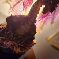 A Dragon nightlight With Lighted Eyes.