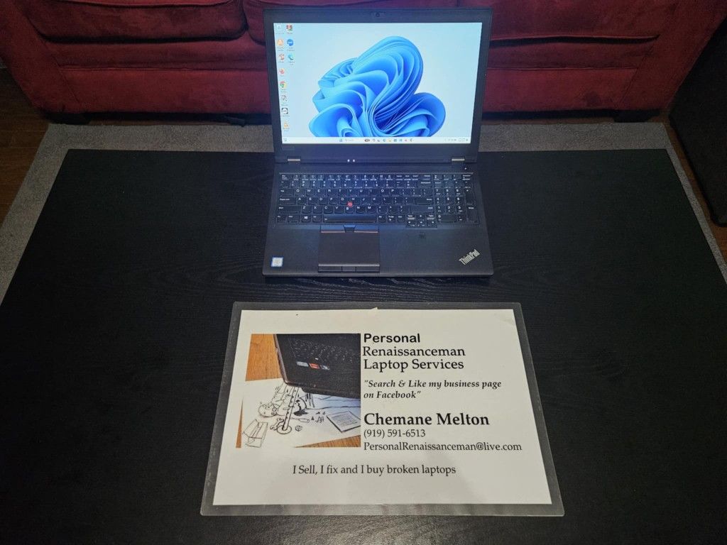 i7/16gb/256gb SSD (Lenovo P50) $220