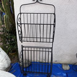 Vintage Hanging Metal Shelf