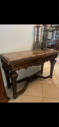 Wooden tables