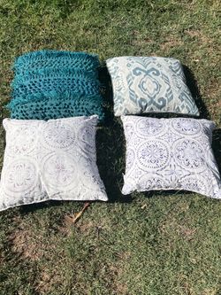 Four Outdoor Patio Furniture Pillows