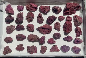 Lot of synthetic rubies