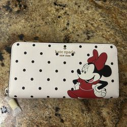 Kate Spade Minnie Mouse X Disney Wallet NWT 