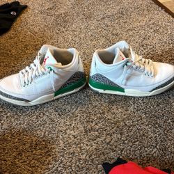 Jordan 3 Lucky Green  Size 9