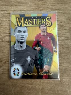 Topps soccer Euro Masters Cristiano Ronaldo 34/50 Gold
