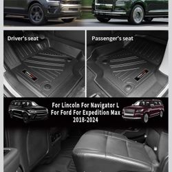 Floor mats for Ford Expedition Max/Lincoln Navigator L 7-seate